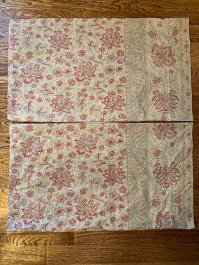 Ralph Lauren Set of 2 Amelia Floral Paisley Palampore Standard Queen Pillowcases